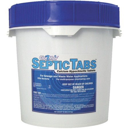 WATER TECHNIQUES Clor Mor Septic Tabs - 10 lbs Pail F013010040EP